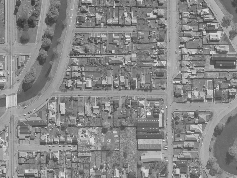 21 Hurley Street from the air, 1960-1964