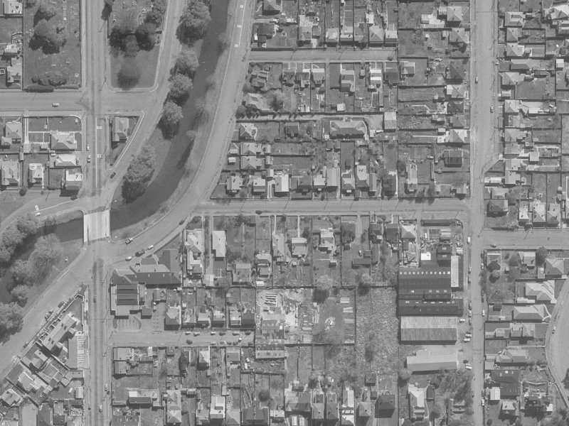 16B Hurley Street from the air, 1960-1964