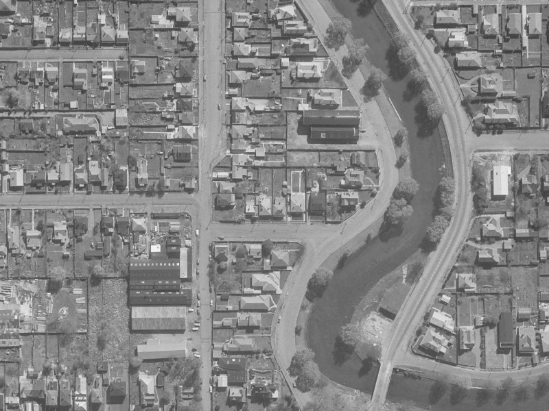 Rees Street from the air, 1960-1964