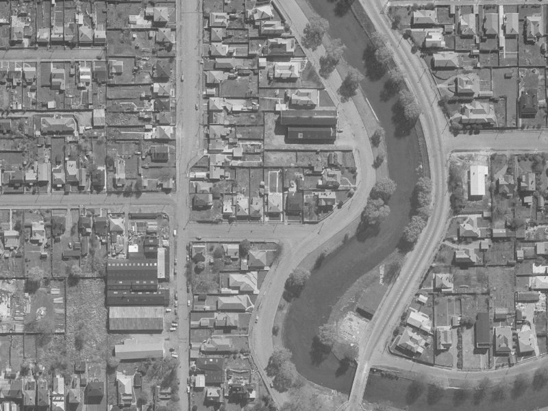 11 Rees Street from the air, 1960-1964