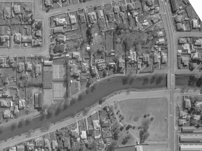 73 River Road from the air, 1960-1964