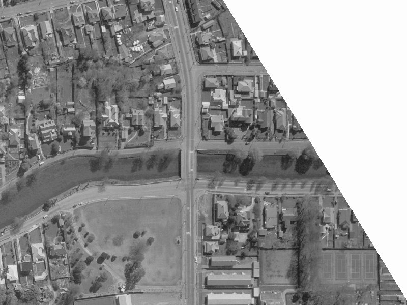 104 River Road from the air, 1960-1964