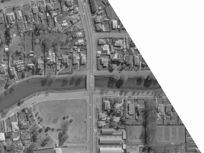 109 River Road from the air, 1960-1964