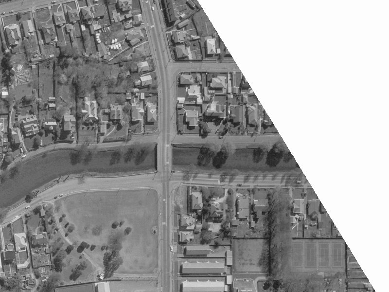 106 River Road from the air, 1960-1964