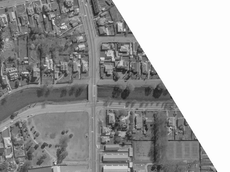 105 River Road from the air, 1960-1964