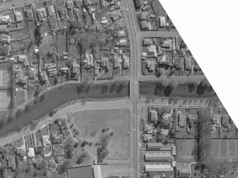 95 River Road from the air, 1960-1964