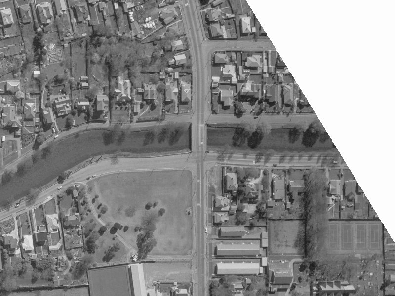 97 River Road from the air, 1960-1964