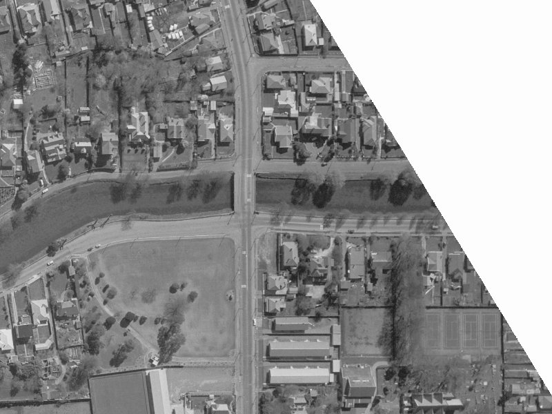 106-104 Avonside Drive from the air, 1960-1964