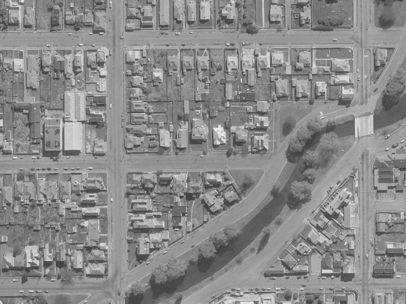 219 Peterborough Street from the air, 1960-1964