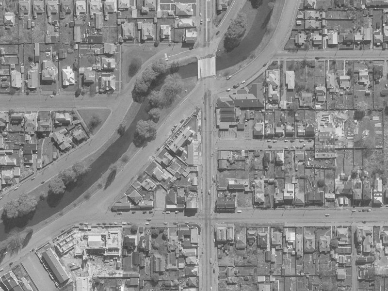 221 Barbadoes Street from the air, 1960-1964