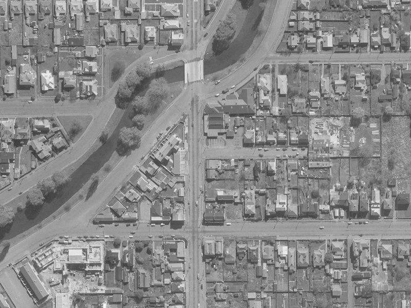 374 Barbadoes Street from the air, 1960-1964