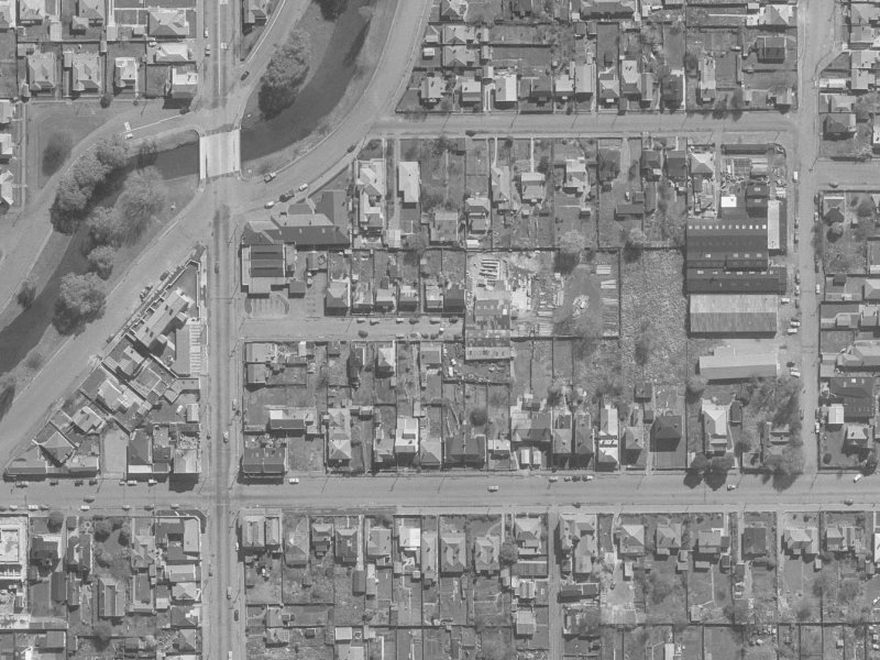 4–18 Nova Place from the air, 1960-1964