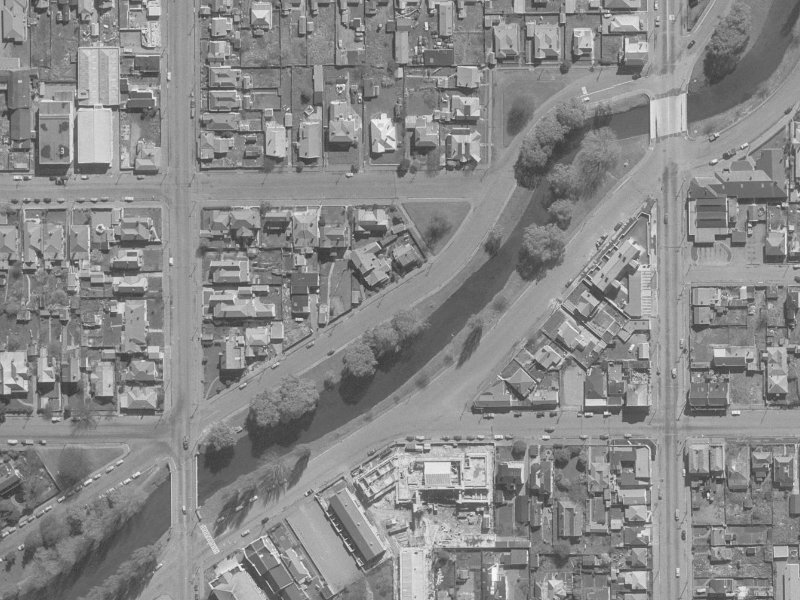 313 Cambridge Terrace from the air, 1960-1964