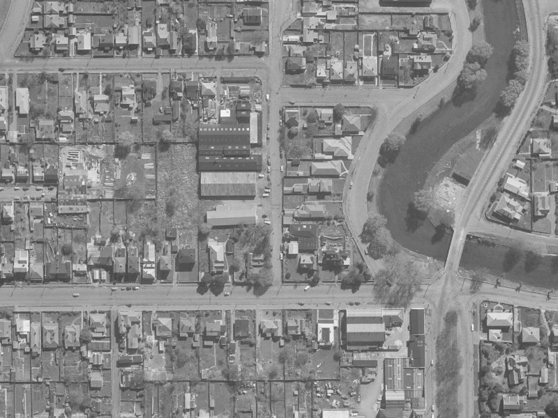 8 Bangor Street from the air, 1960-1964