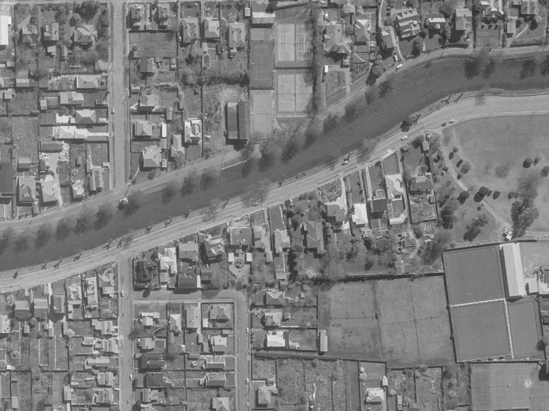52 Avonside Drive from the air, 1960-1964
