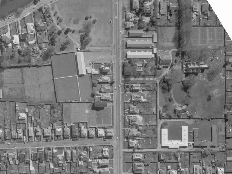 163 Stanmore Road from the air, 1960-1964