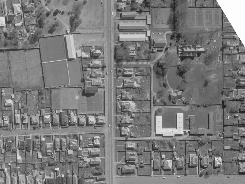158 Stanmore Road from the air, 1960-1964