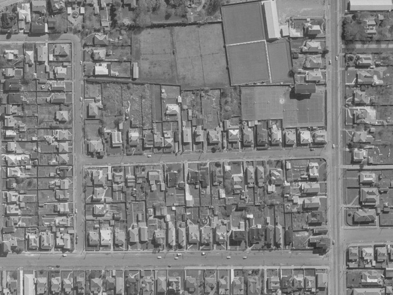 21 Haast Street from the air, 1960-1964