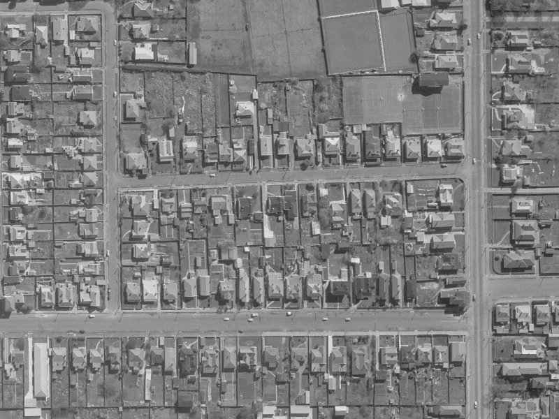 22 Haast Street from the air, 1960-1964