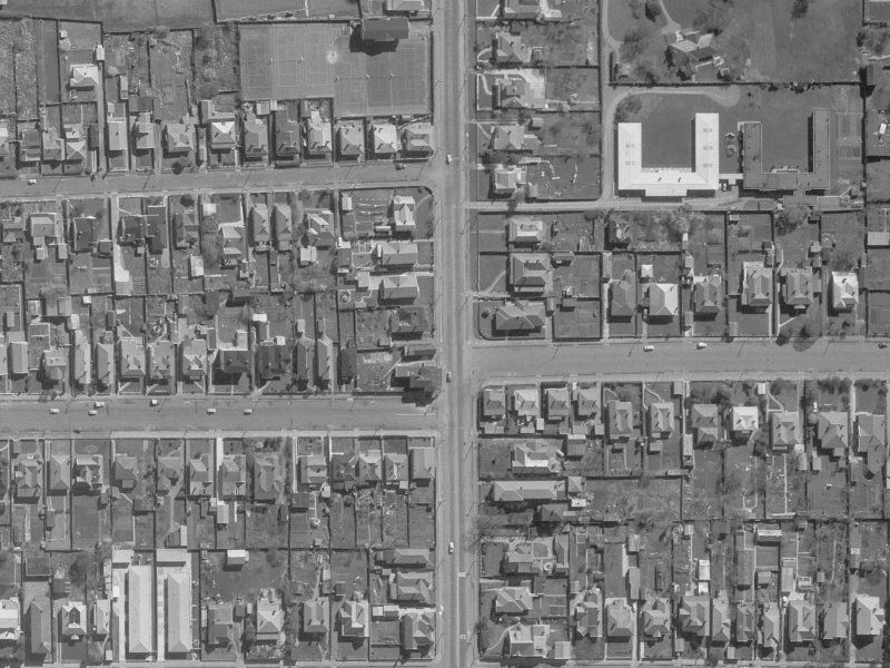 129 Stanmore Road from the air, 1960-1964