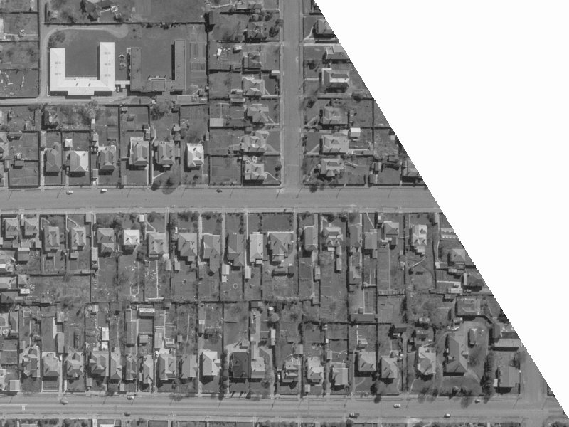 506A Armagh Street from the air, 1960-1964