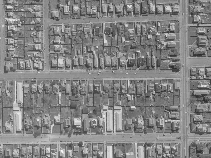 430 Armagh Street from the air, 1960-1964