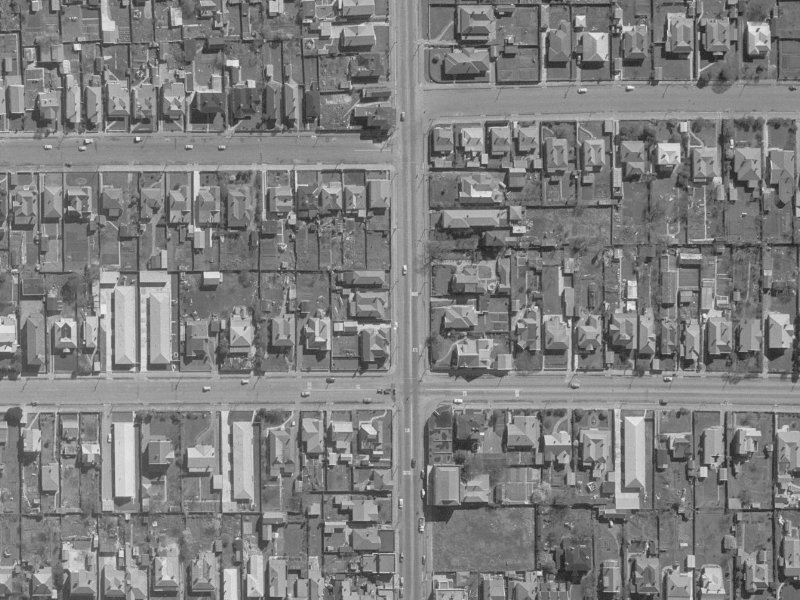 Stanmore Road from the air, 1960-1964