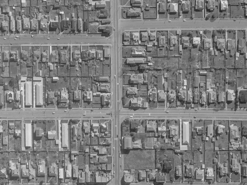 114 Stanmore Road from the air, 1960-1964