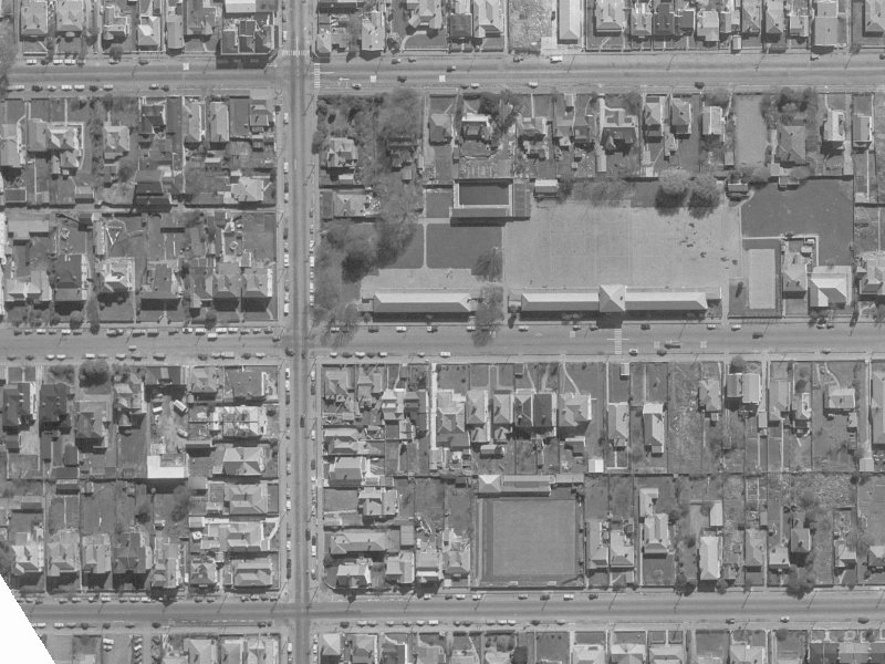 287 Gloucester Street from the air, 1960-1964