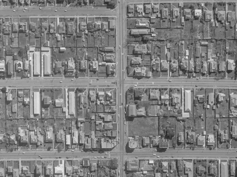 107 Stanmore Road from the air, 1960-1964