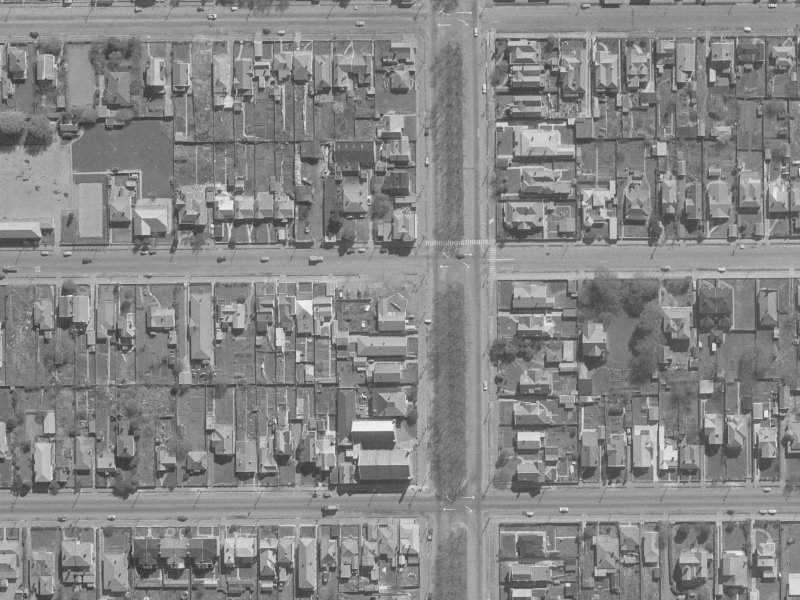 332A Gloucester Street from the air, 1960-1964