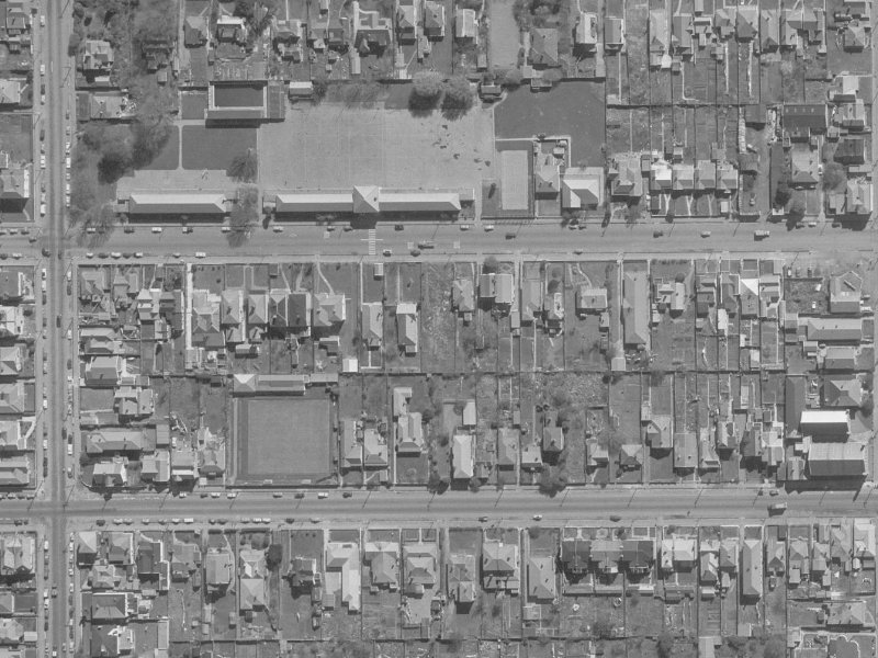 298 Gloucester Street from the air, 1960-1964