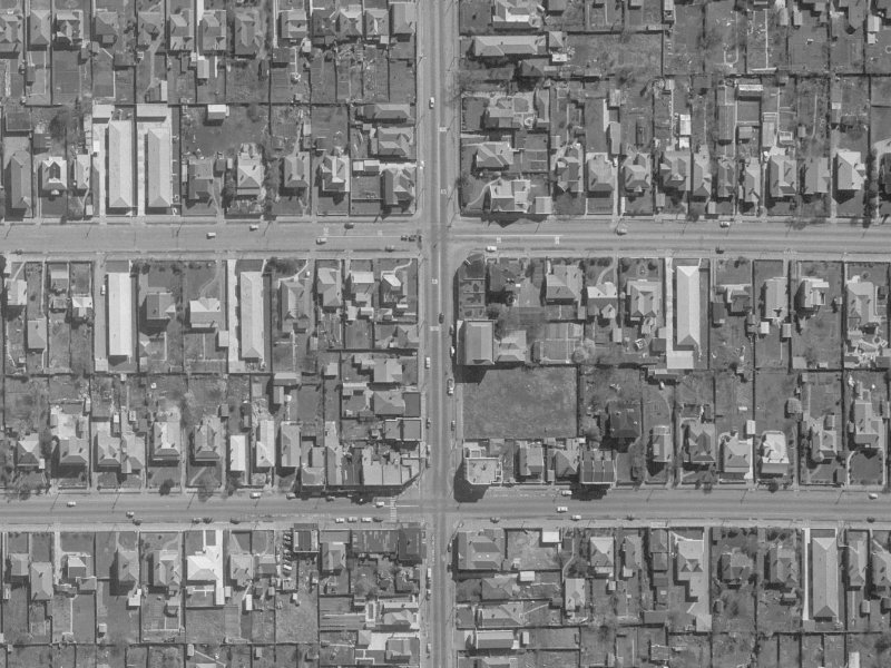 106 Stanmore Road from the air, 1960-1964