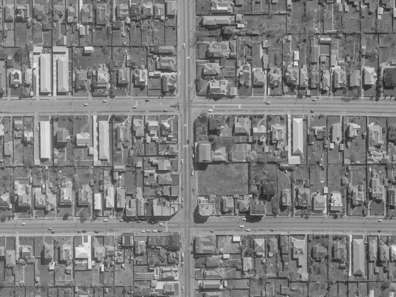 108A Stanmore Road from the air, 1960-1964