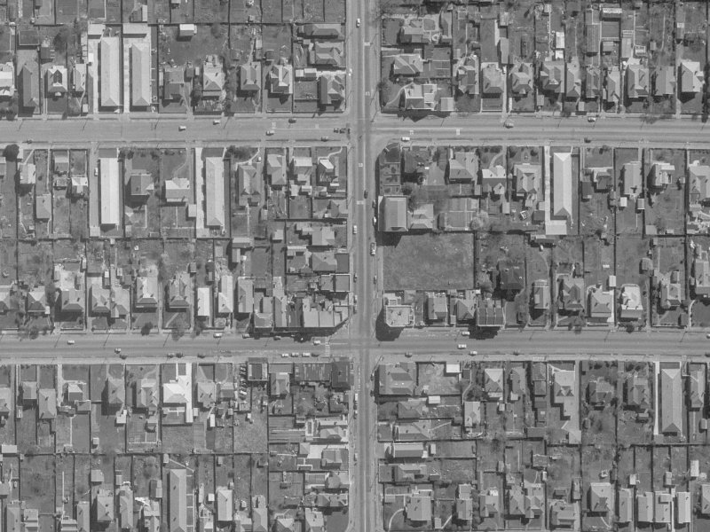 93 Stanmore Road from the air, 1960-1964