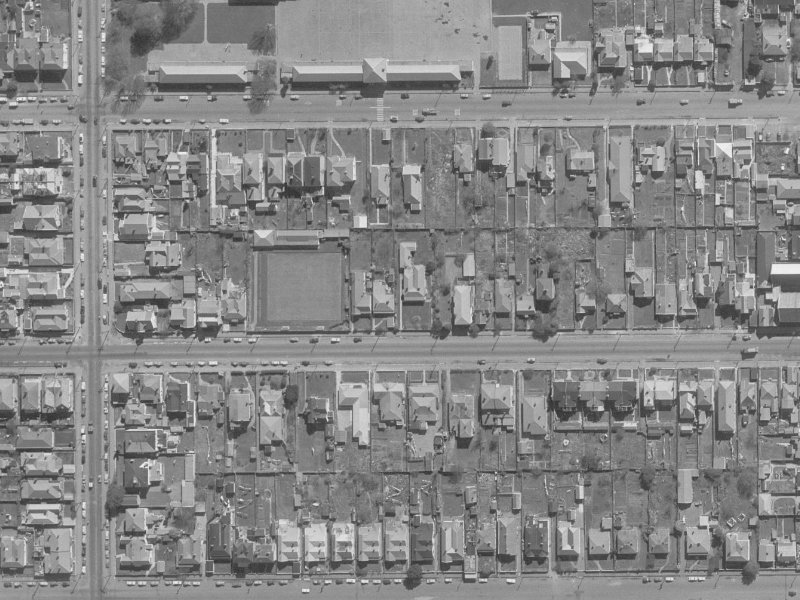 251 Worcester Street from the air, 1960-1964