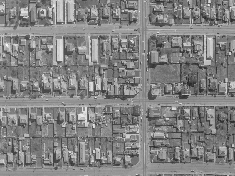 387A Worcester Street from the air, 1960-1964