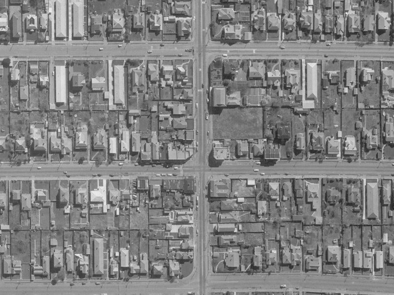 89 Stanmore Road from the air, 1960-1964