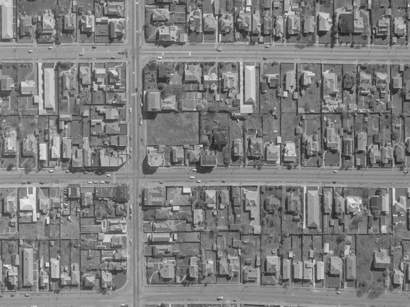 409 Worcester Street from the air, 1960-1964
