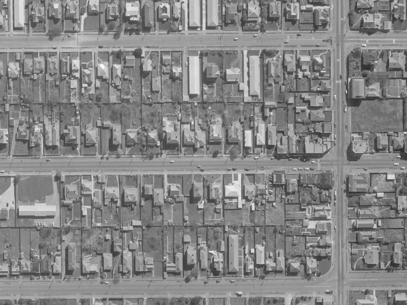 369 Worcester Street from the air, 1960-1964