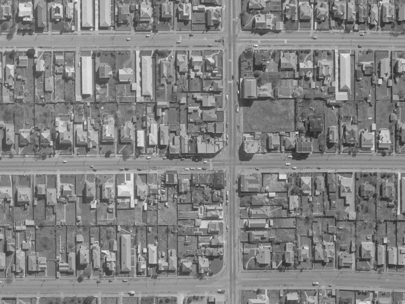391A Worcester Street from the air, 1960-1964