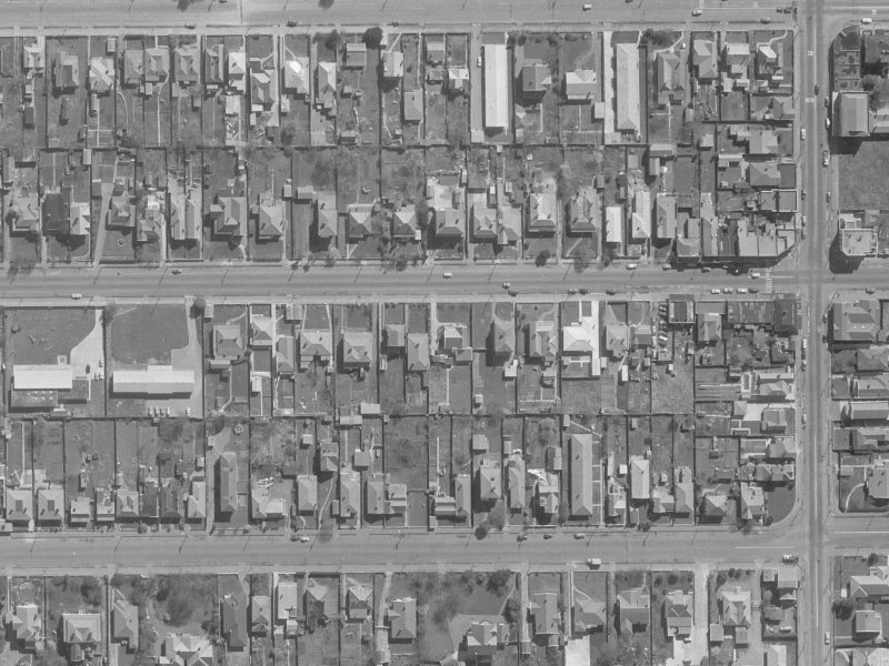 363A Worcester Street from the air, 1960-1964