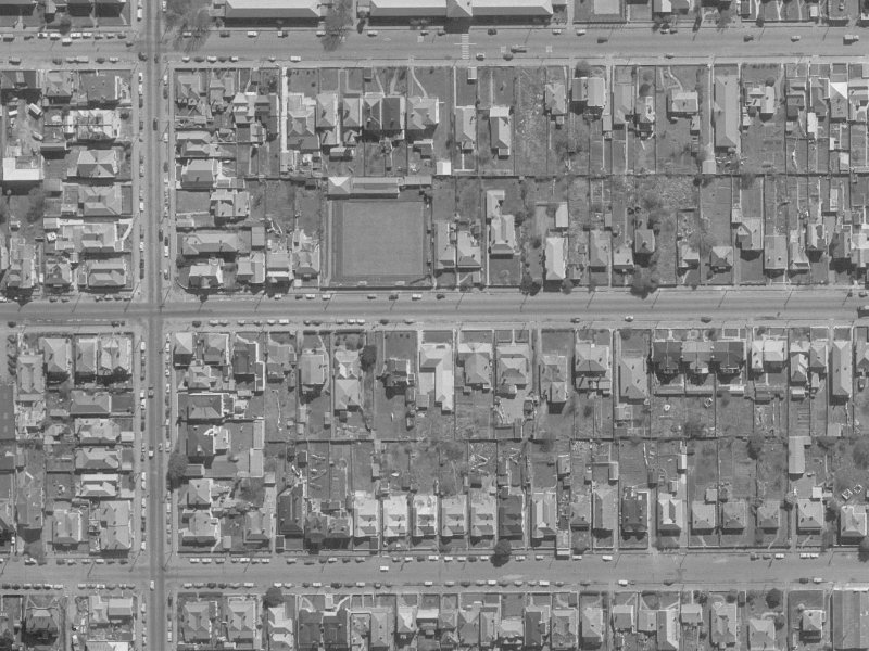 234 Worcester Street from the air, 1960-1964