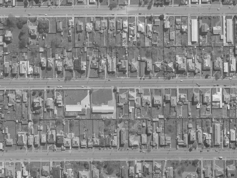 336A Worcester Street from the air, 1960-1964