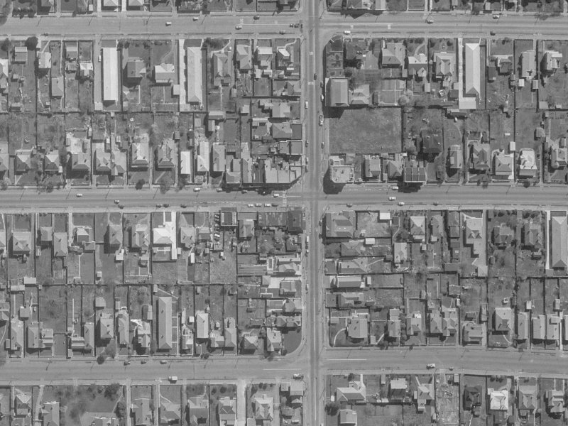 384 Worcester Street from the air, 1960-1964