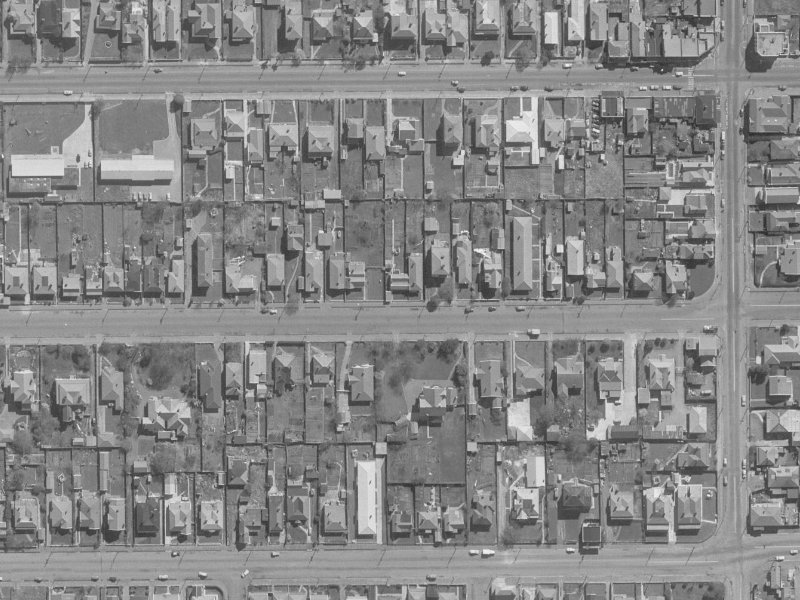 399 Hereford Street from the air, 1960-1964