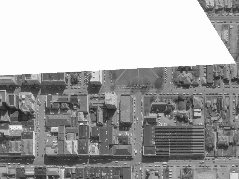 214 Hereford Street from the air, 1960-1964