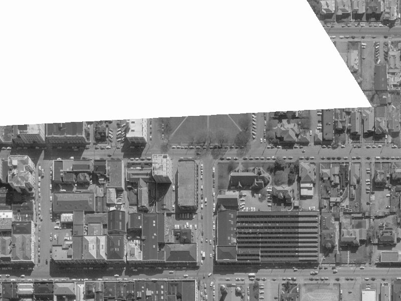 218-216 Hereford Street from the air, 1960-1964