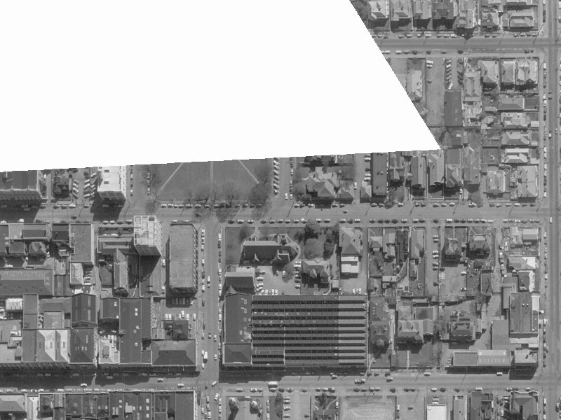 235-237 Hereford Street from the air, 1960-1964