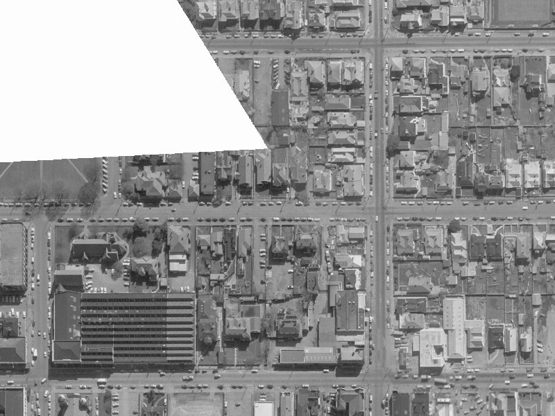243 Hereford Street from the air, 1960-1964